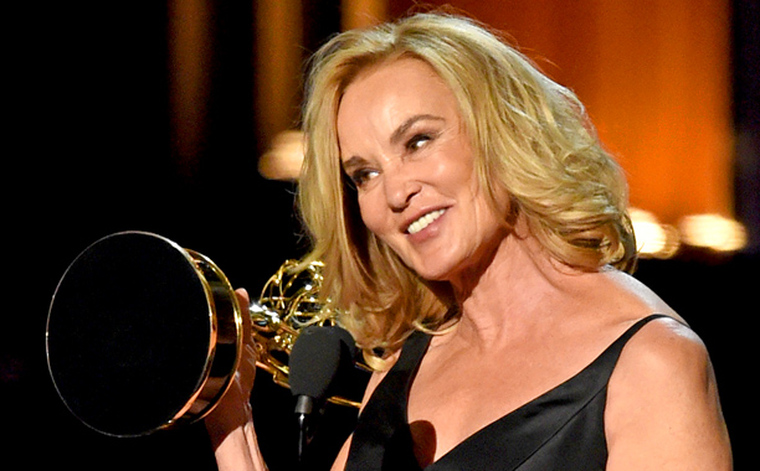 Jessica Lange winning Lead Actress in a Miniseries or Movie for her performance in American Horror Story: Coven